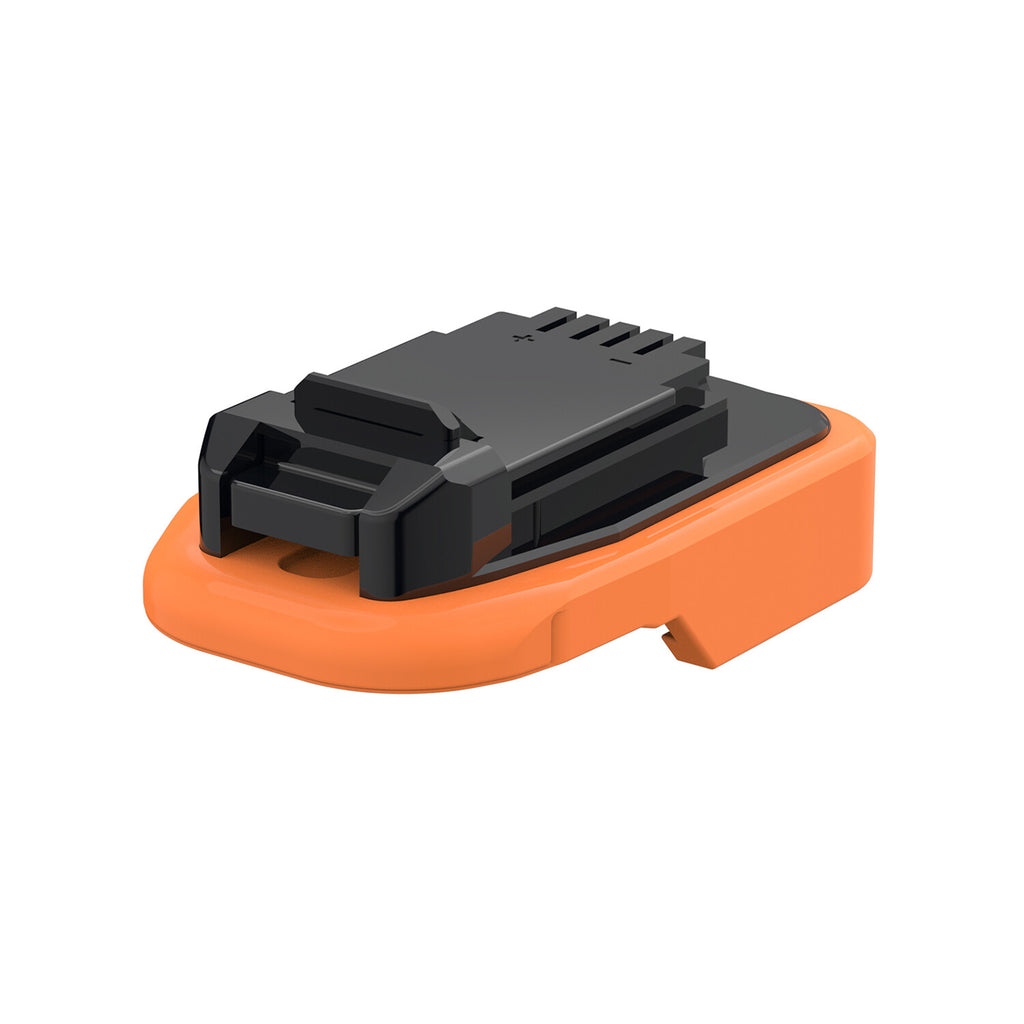 AEG 18V to Bostitch 18V battery adapter - Bostitch tool-side connection with the latch hook