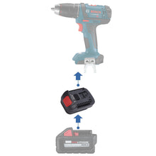 Load image into Gallery viewer, Milwaukee 18V to Bosch (Blue) 18V Battery Adapter
