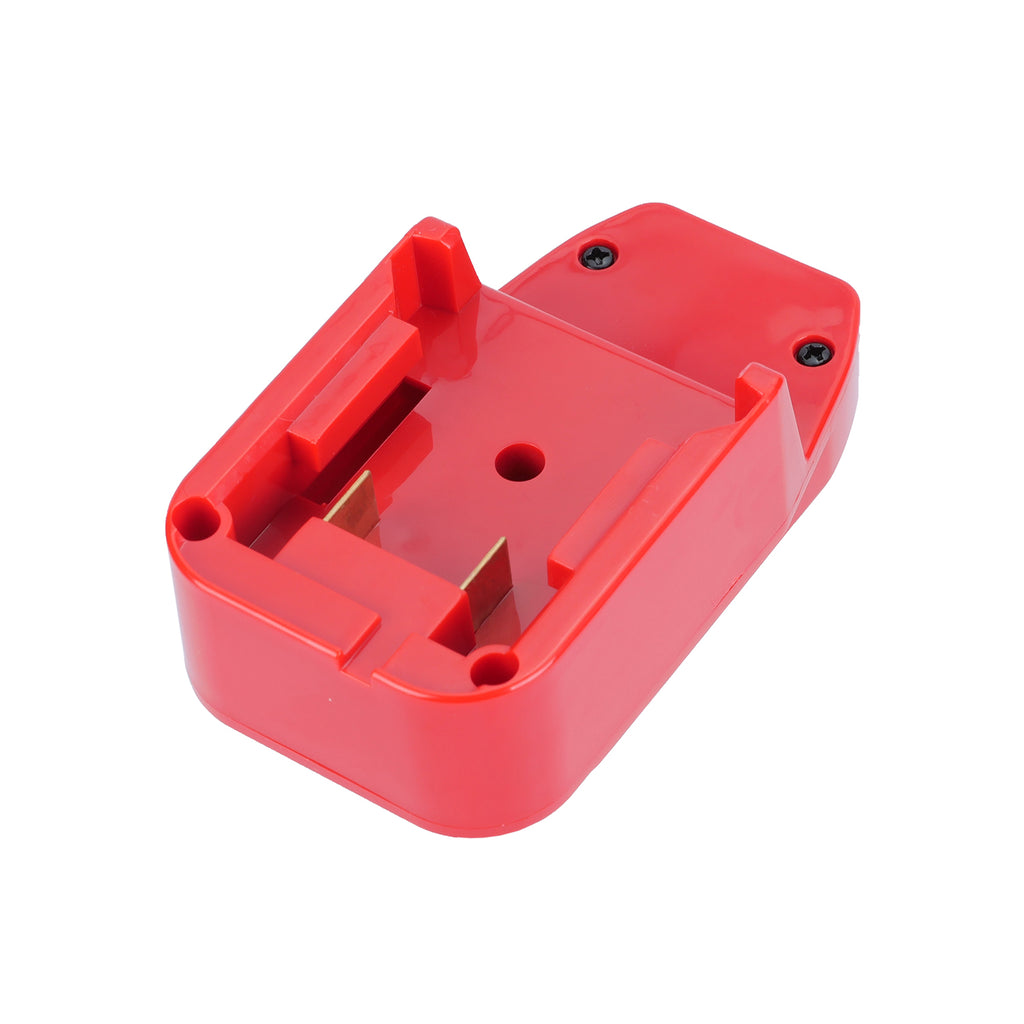 Milwaukee M18 to Craftsman 20V battery adapter - battery-side connection with twin copper blades