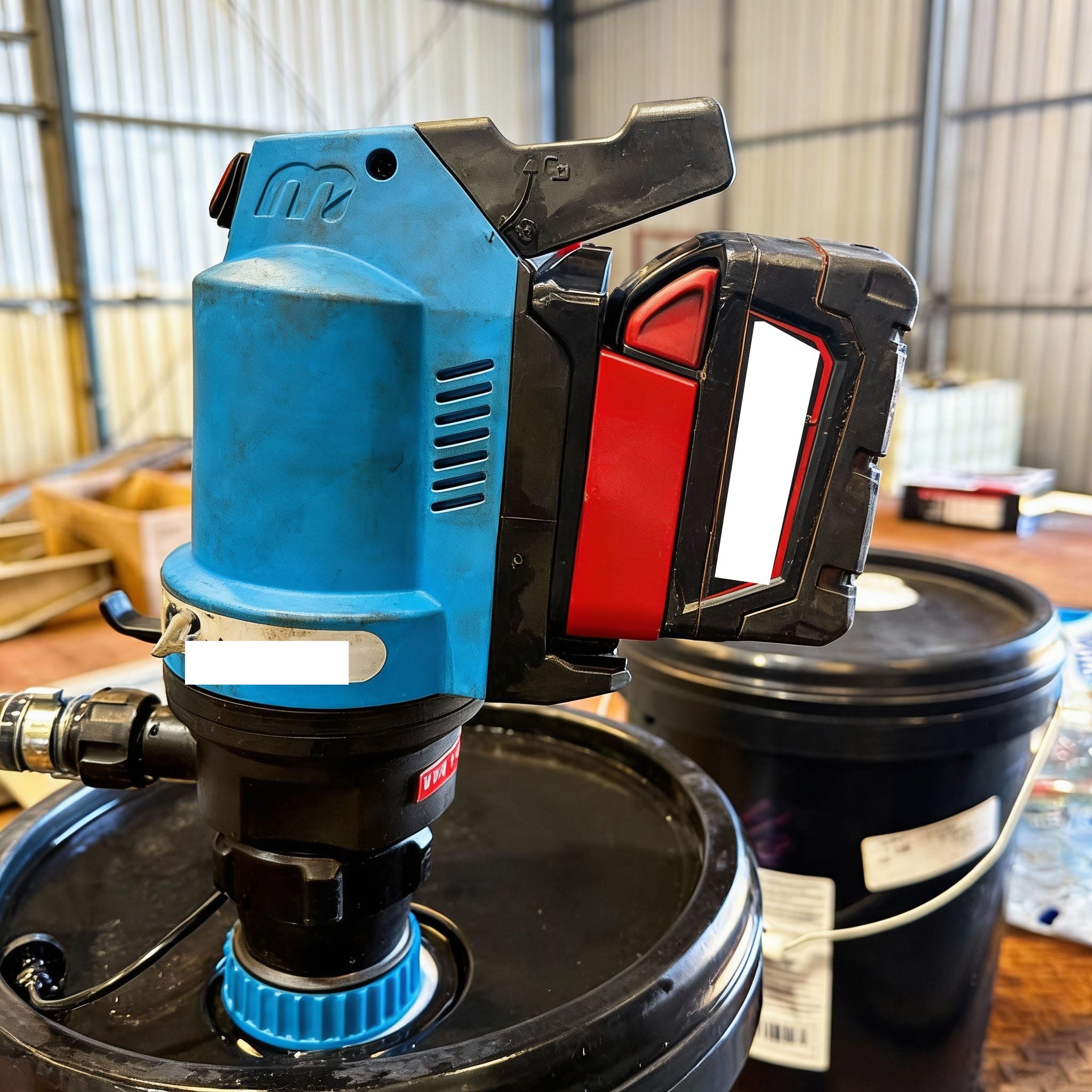 Milwaukee 18V to MacNaught 18V Battery Adapter (Pump, Grease Gun)