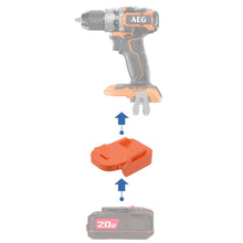 Load image into Gallery viewer, Bauer 20V to AEG 18V Battery Adapter
