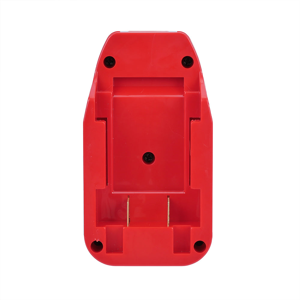 Black and Decker 20V to Bauer 20V battery adapter - battery-side face, twin copper blades and five screws