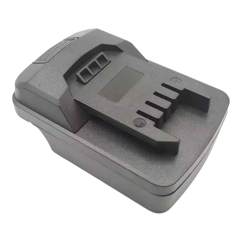 Black and Decker 20V to Parkside X20V battery adapter - Parkside tool-side connection, angled top view of the body