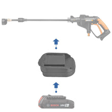 Load image into Gallery viewer, Bosch (Blue) 18V to WORX 20V (Orange) PowerShare Battery Adapter
