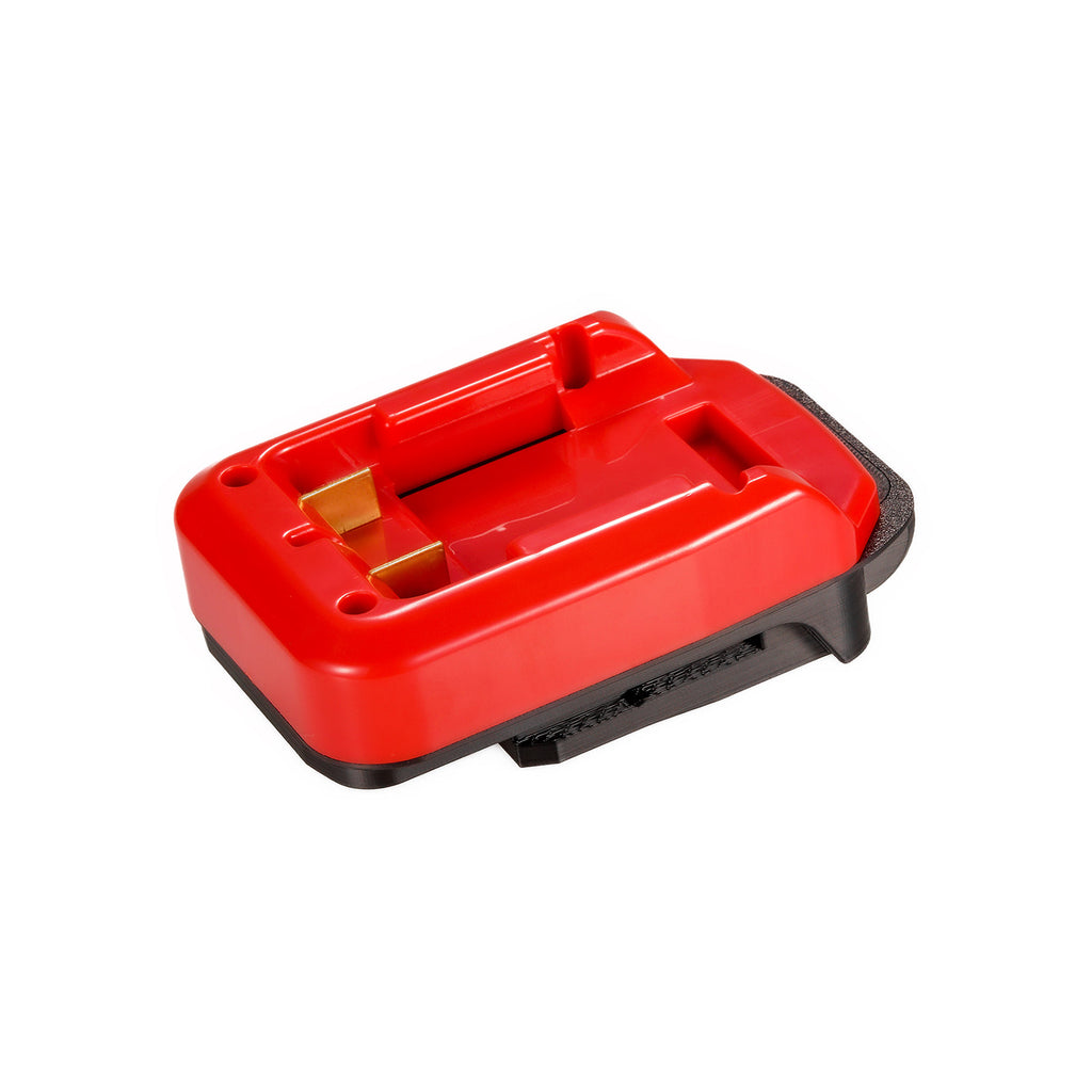 Craftsman 20V to Chicago Electric 18V battery adapter - battery-side connection with twin copper terminal blades