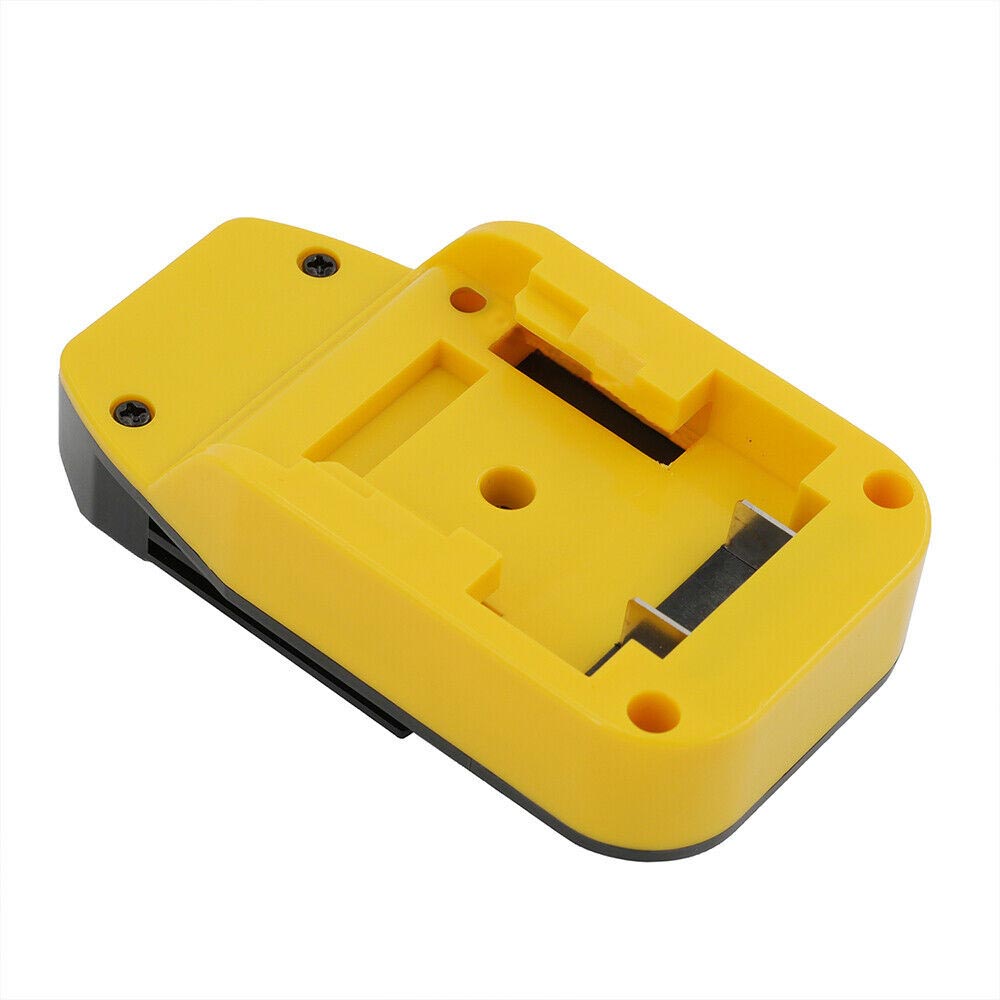 DeWalt 20V MAX to Bostitch 18V battery adapter - battery-side connection, pocket with twin terminal blades and corner screws