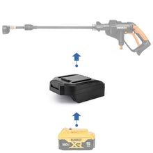 Load image into Gallery viewer, DeWalt 20V to WORX 20V PowerShare (Orange) Battery Adapter

