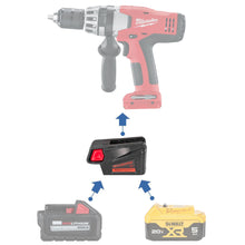 Load image into Gallery viewer, DeWalt 20V to Milwaukee V18 Ni-Cd Battery Adapter
