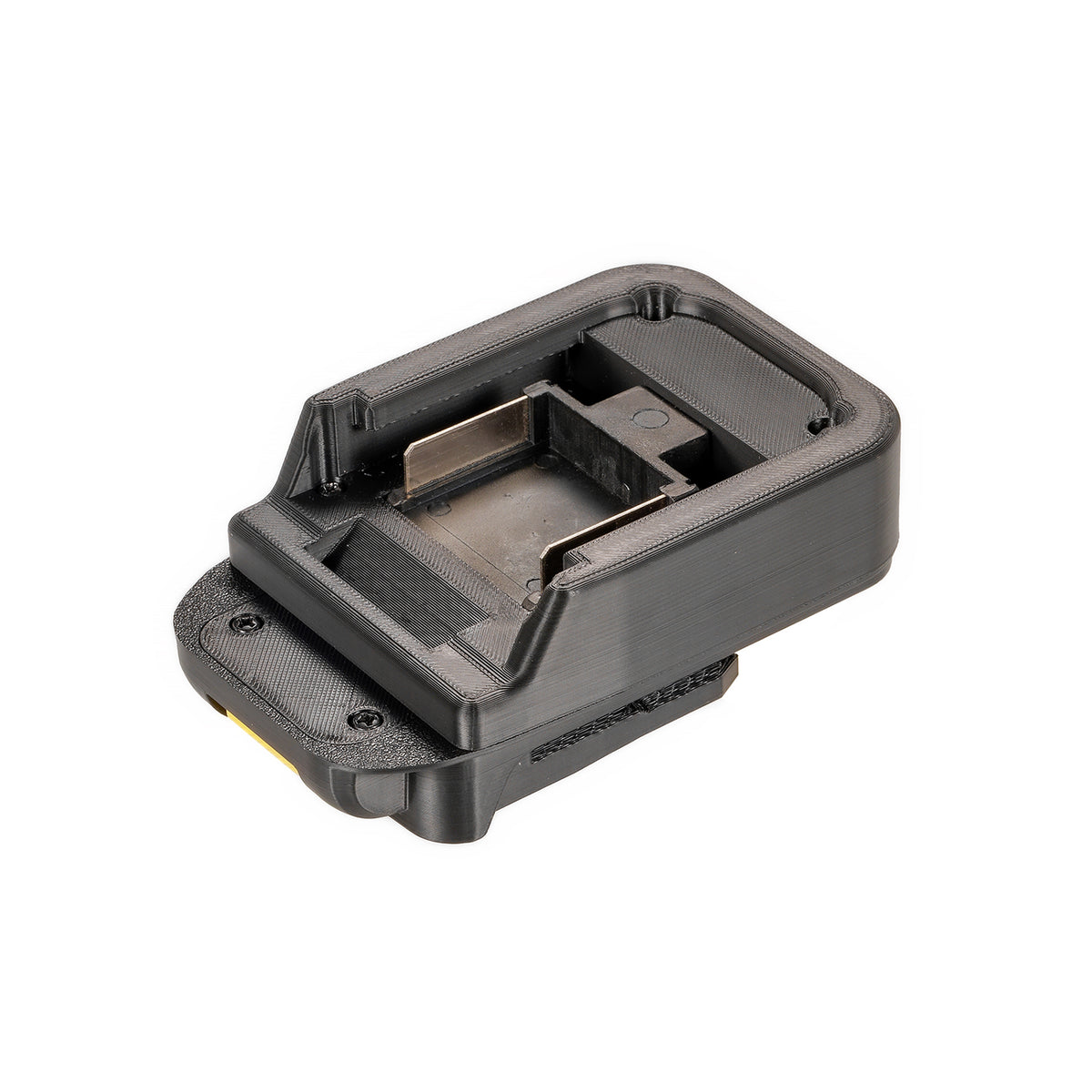 Makita 18V LXT to Chicago Electric 18V battery adapter - battery-side connection with flat copper blade terminals