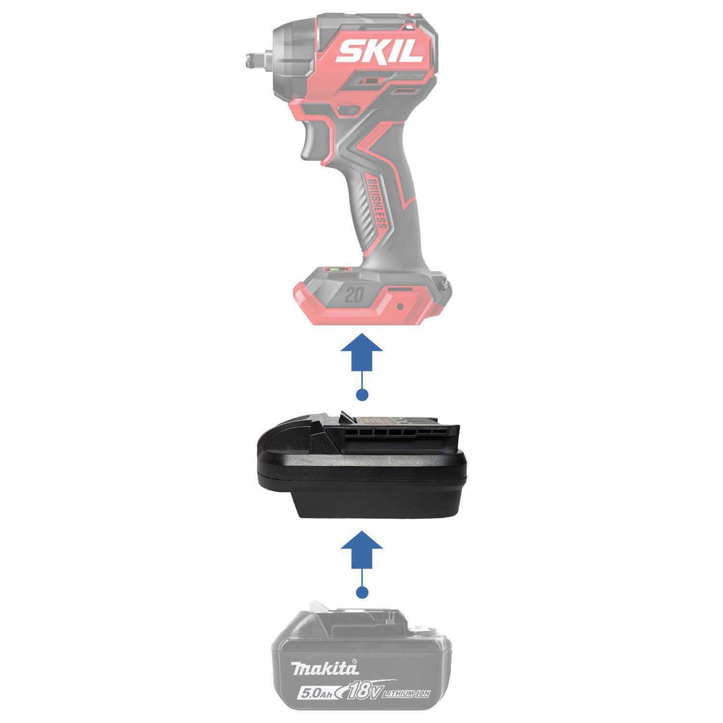 Makita 18V to SKIL 20V Battery Adapter