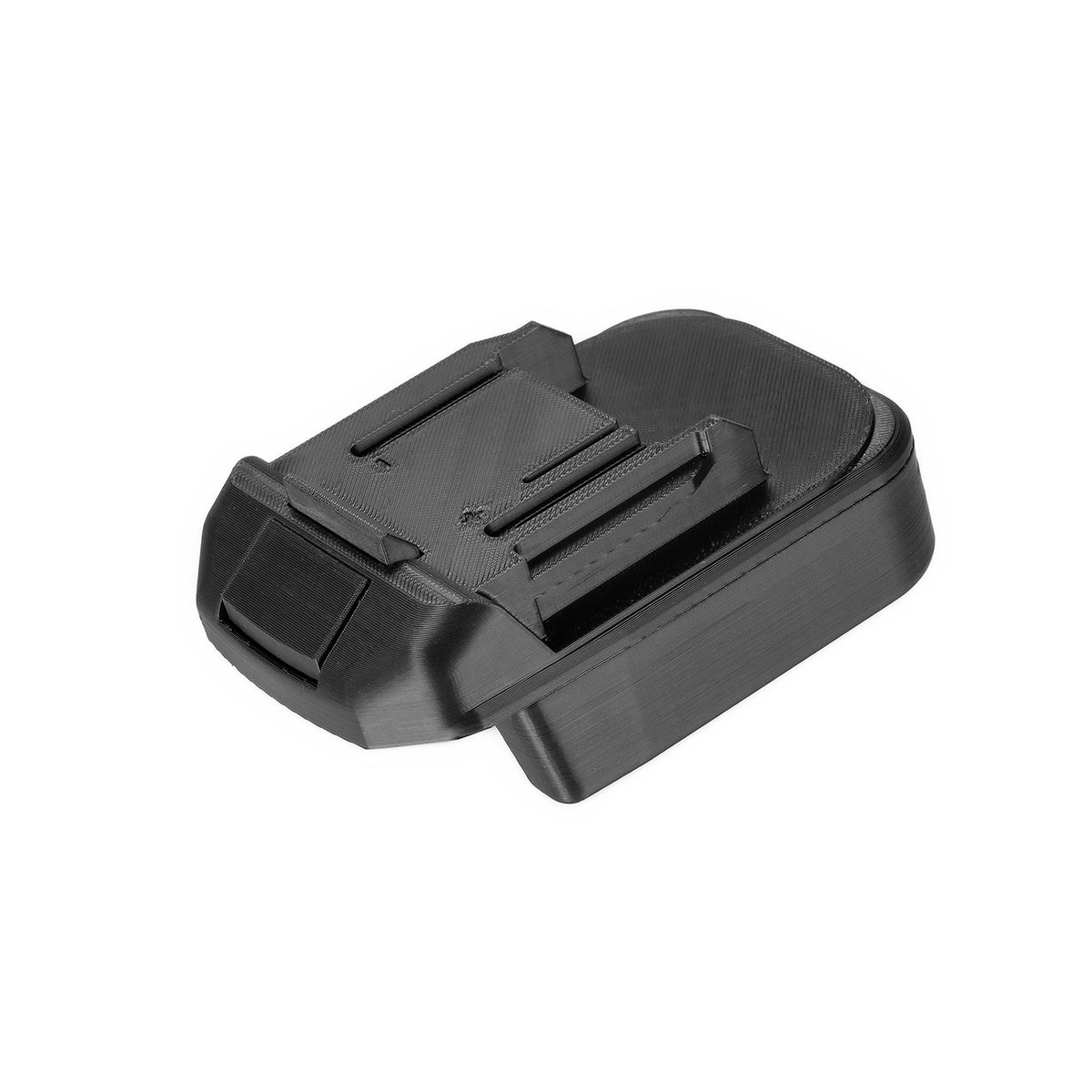Mastercraft 20V (PWRPOD / Blue) to Makita 18V LXT battery adapter - Makita tool-side connection with the release button