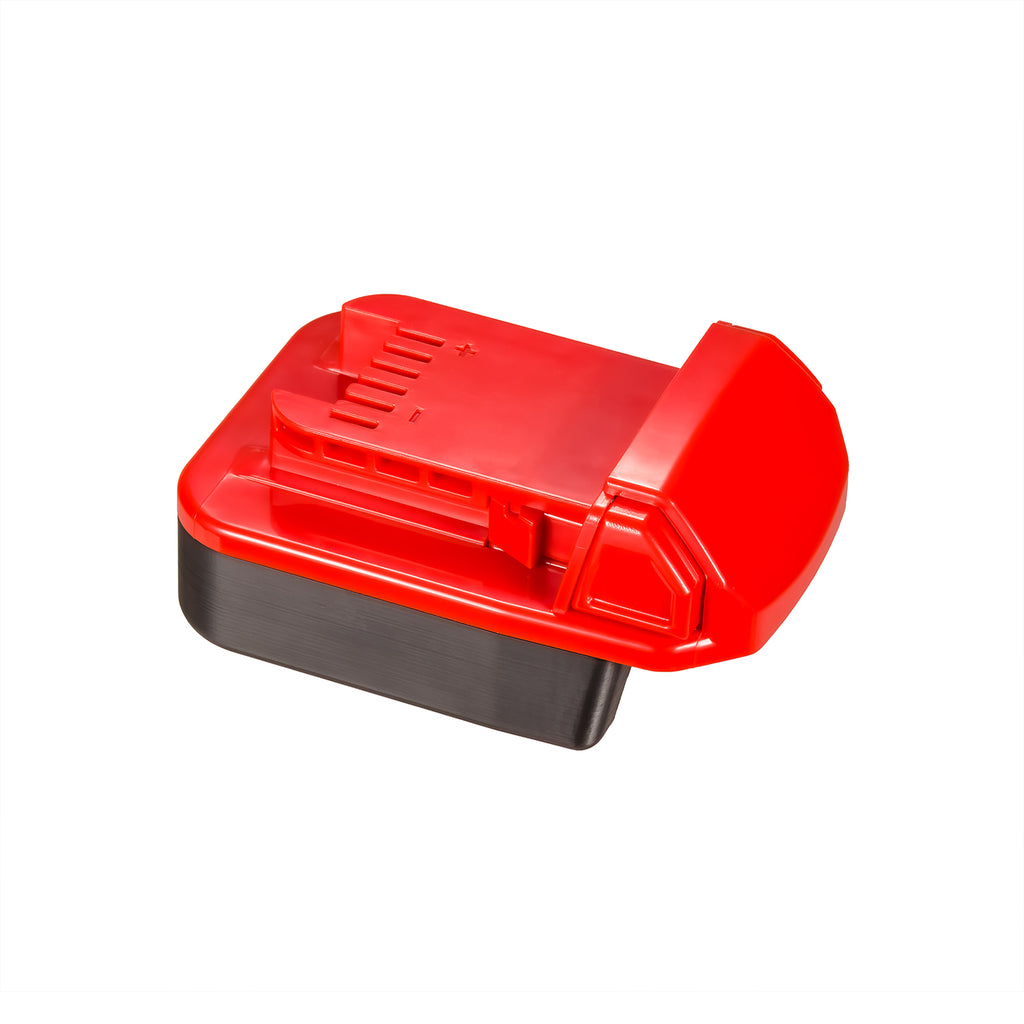Mastercraft 20V (PWRPOD / Blue) to Milwaukee M18 battery adapter - Milwaukee tool-side connection on the red top