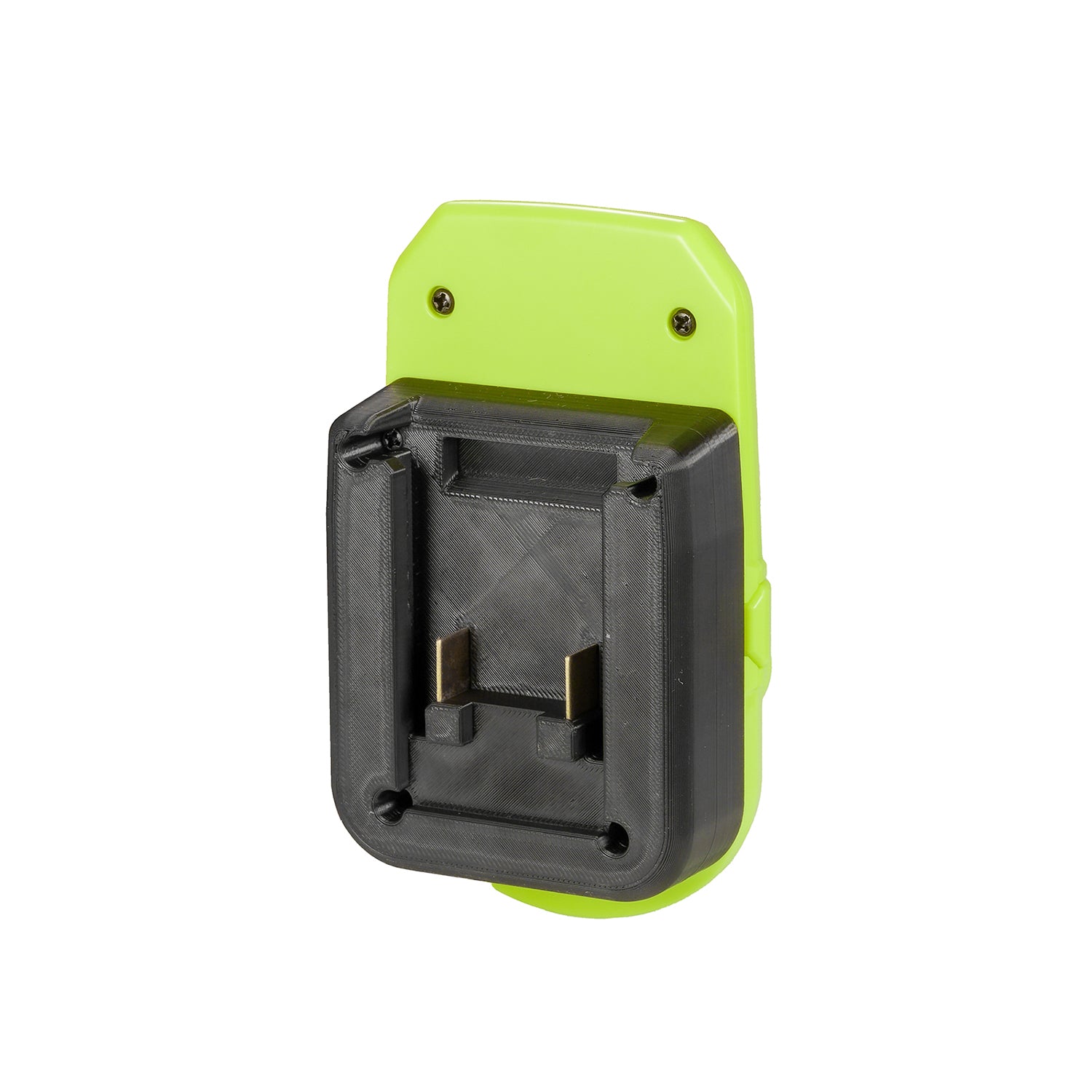 Mastercraft 20V (PWRPOD / Blue) to Ryobi 18V ONE+ battery adapter - Mastercraft battery-side connection with the guide