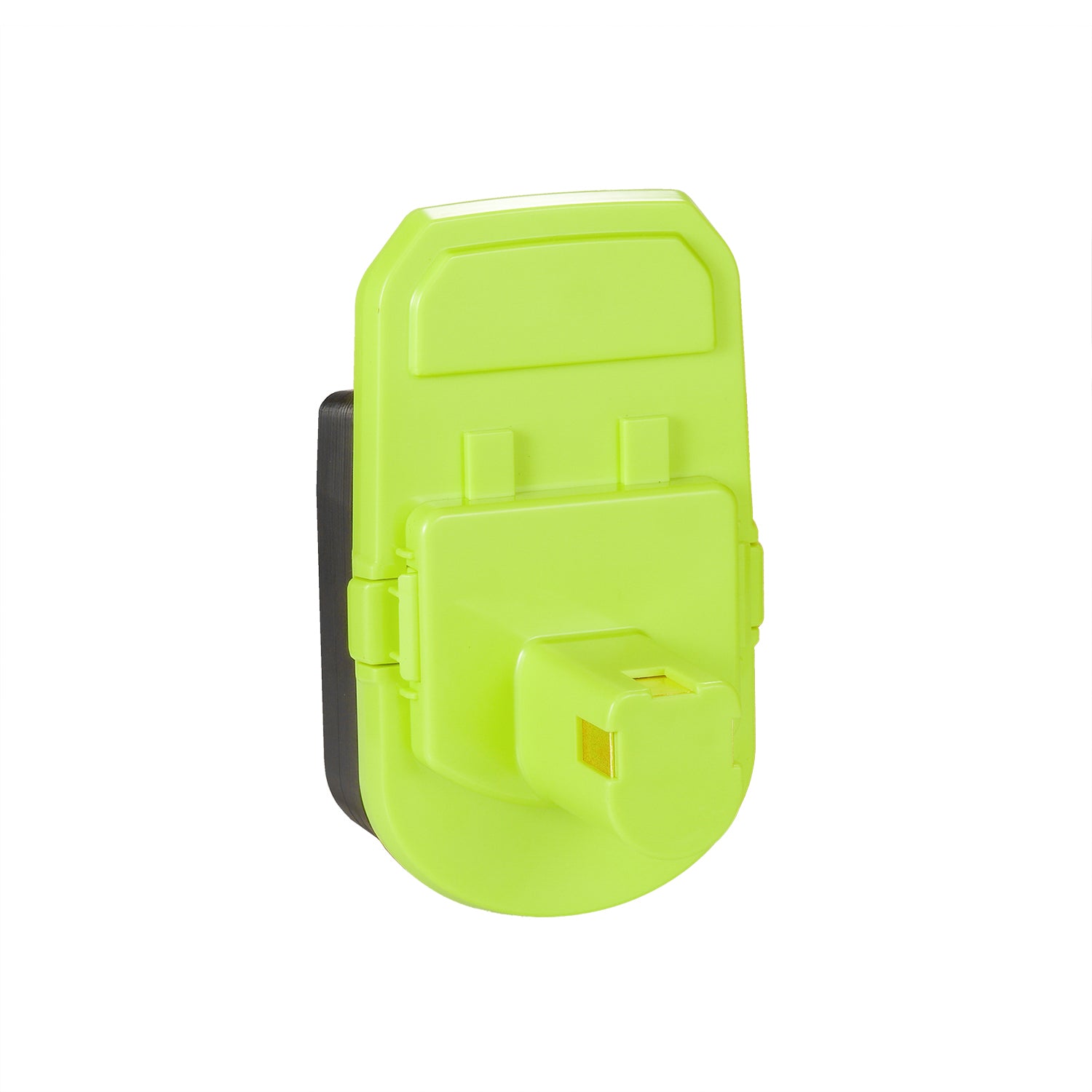 Mastercraft 20V (PWRPOD / Blue) to Ryobi 18V ONE+ battery adapter - Ryobi tool-side post and its copper contact seen head-on