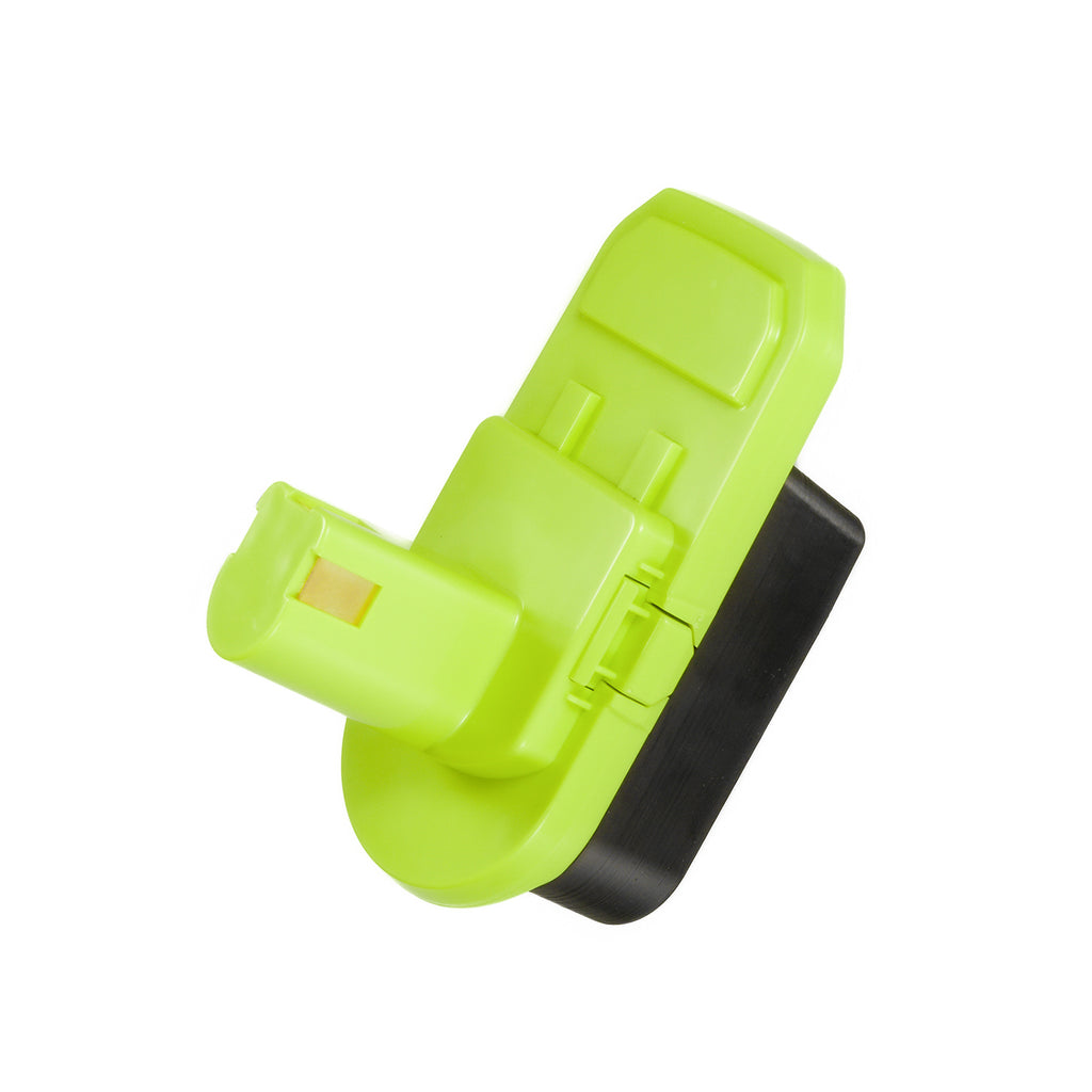 Mastercraft 20V (PWRPOD / Blue) to Ryobi 18V ONE+ battery adapter - Ryobi tool-side post with its copper contact strip
