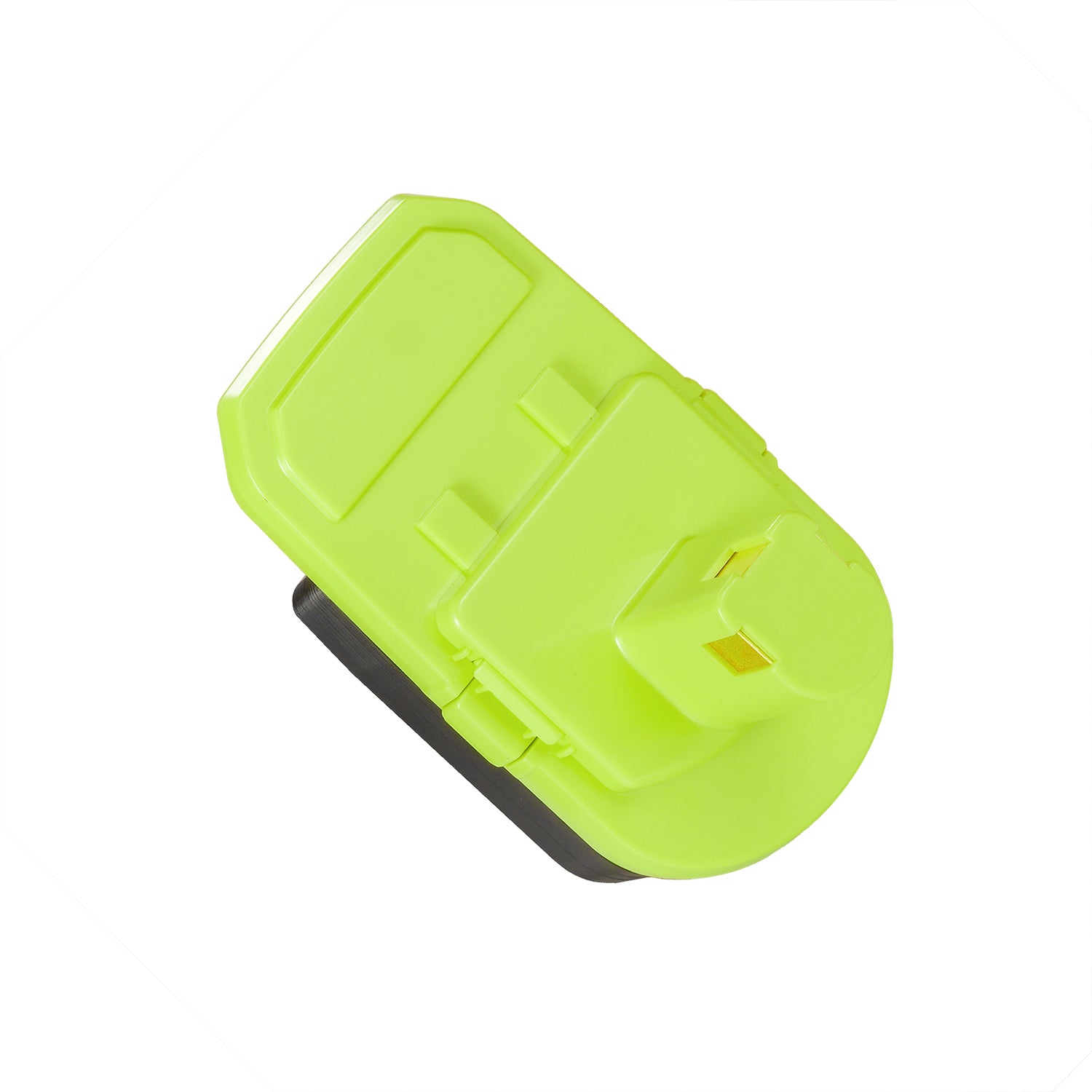 Mastercraft 20V (PWRPOD / Blue) to Ryobi 18V ONE+ battery adapter - Ryobi tool-side post and its copper contact seen head-on