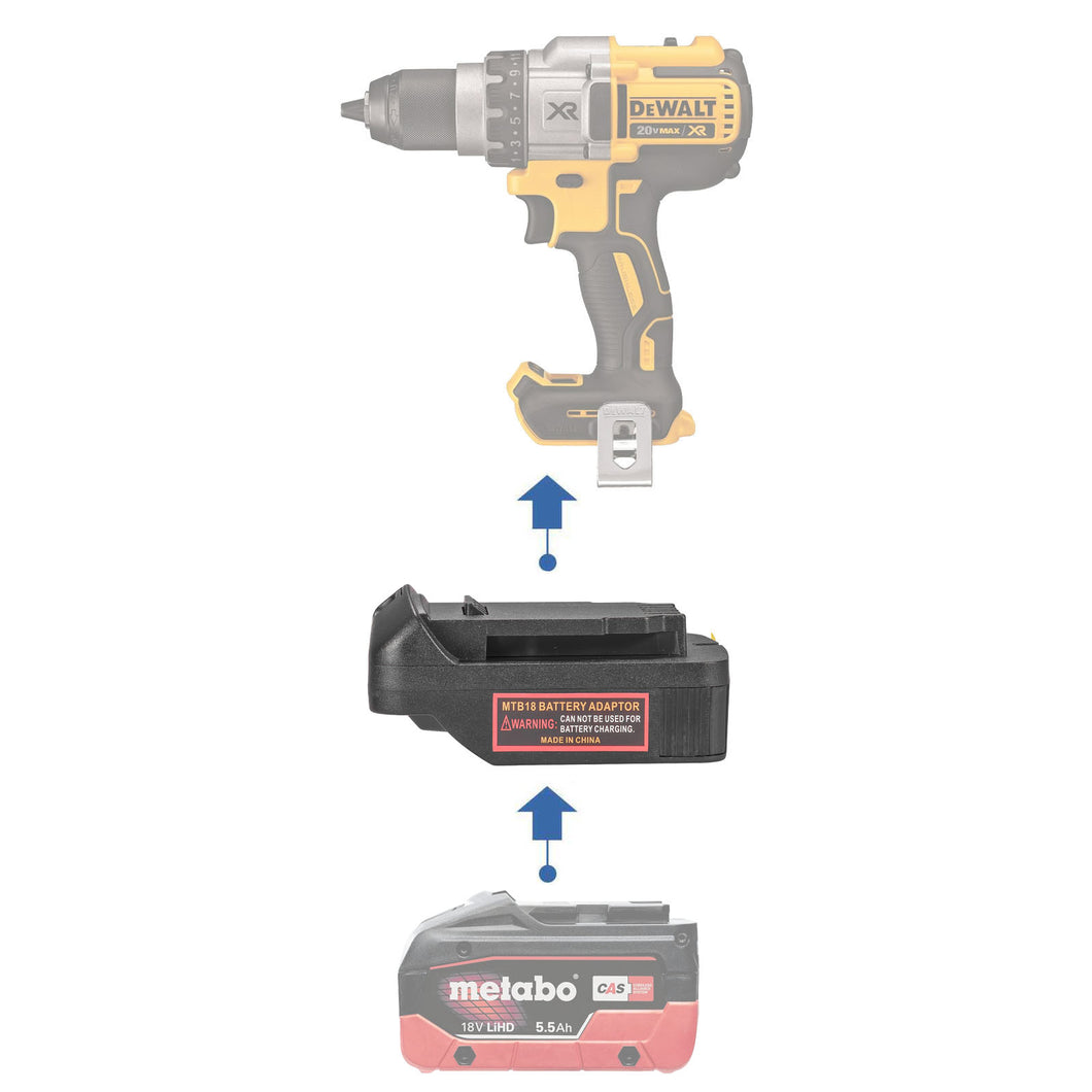 Metabo 18V CAS to DeWalt 20V Battery Adapter