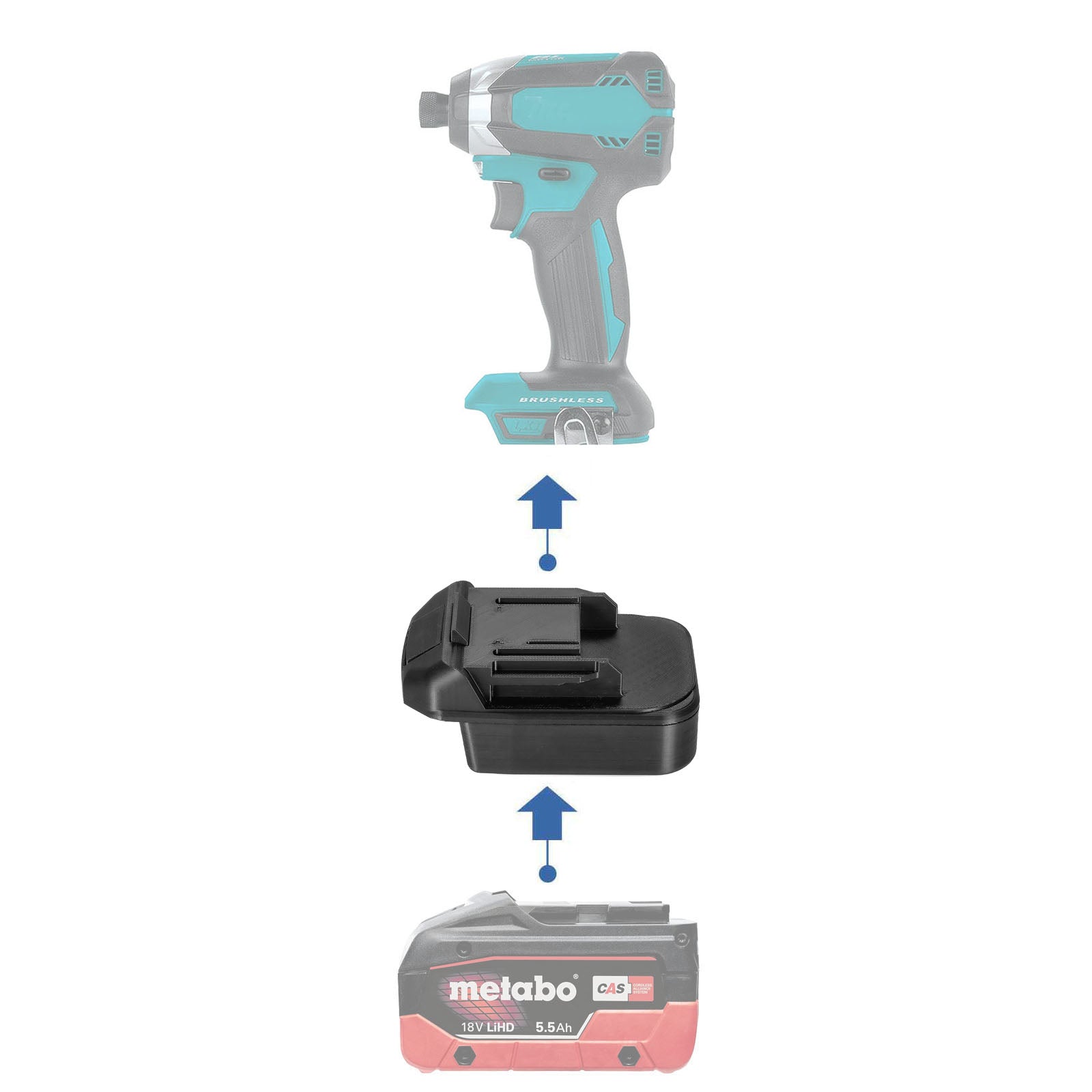Enilux Metabo Akku Adapter für MP20850-18V | MPADME-18V