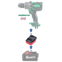 Load image into Gallery viewer, Milwaukee 18V to Metabo HPT 18V Battery Adapter
