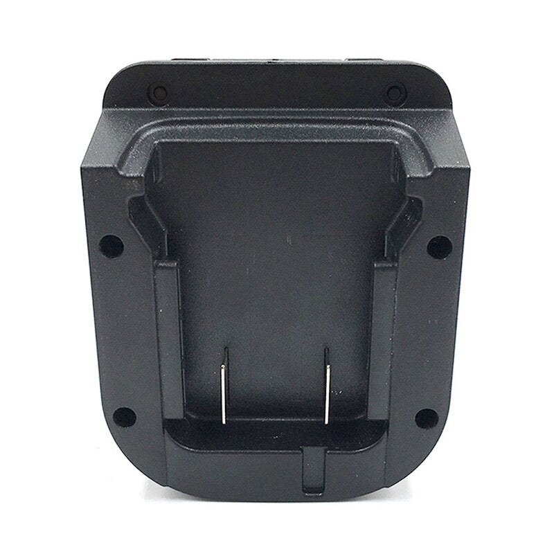 Milwaukee M18 to CAT 18V battery adapter - Milwaukee battery-side connection, rail channel and twin blade terminals
