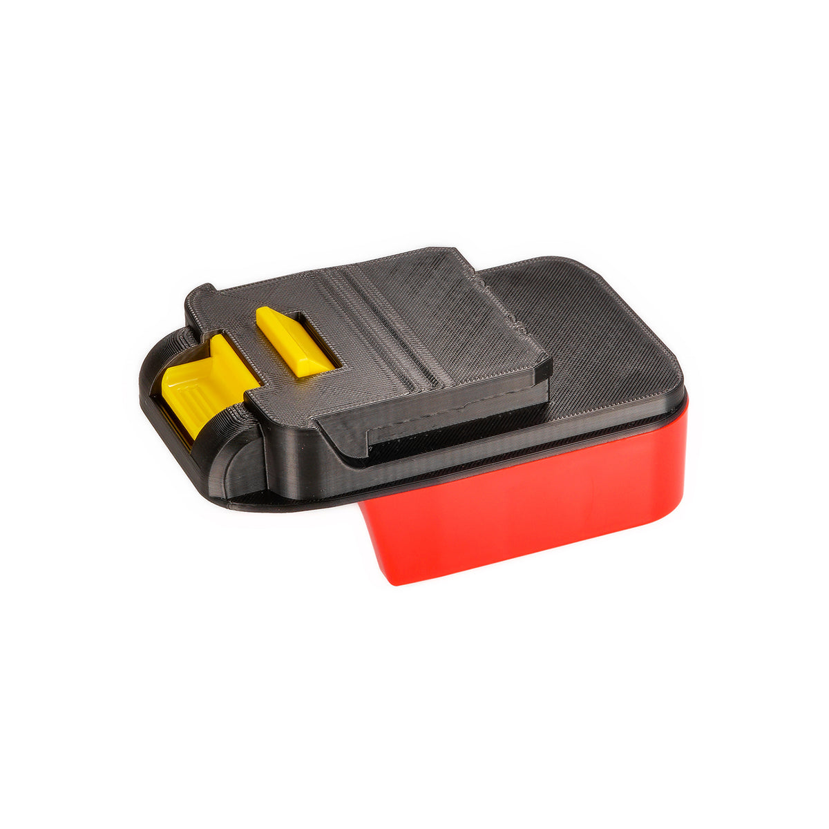 Milwaukee M18 to Chicago Electric 18V battery adapter - Chicago Electric tool-side connection, release catch and locating rib