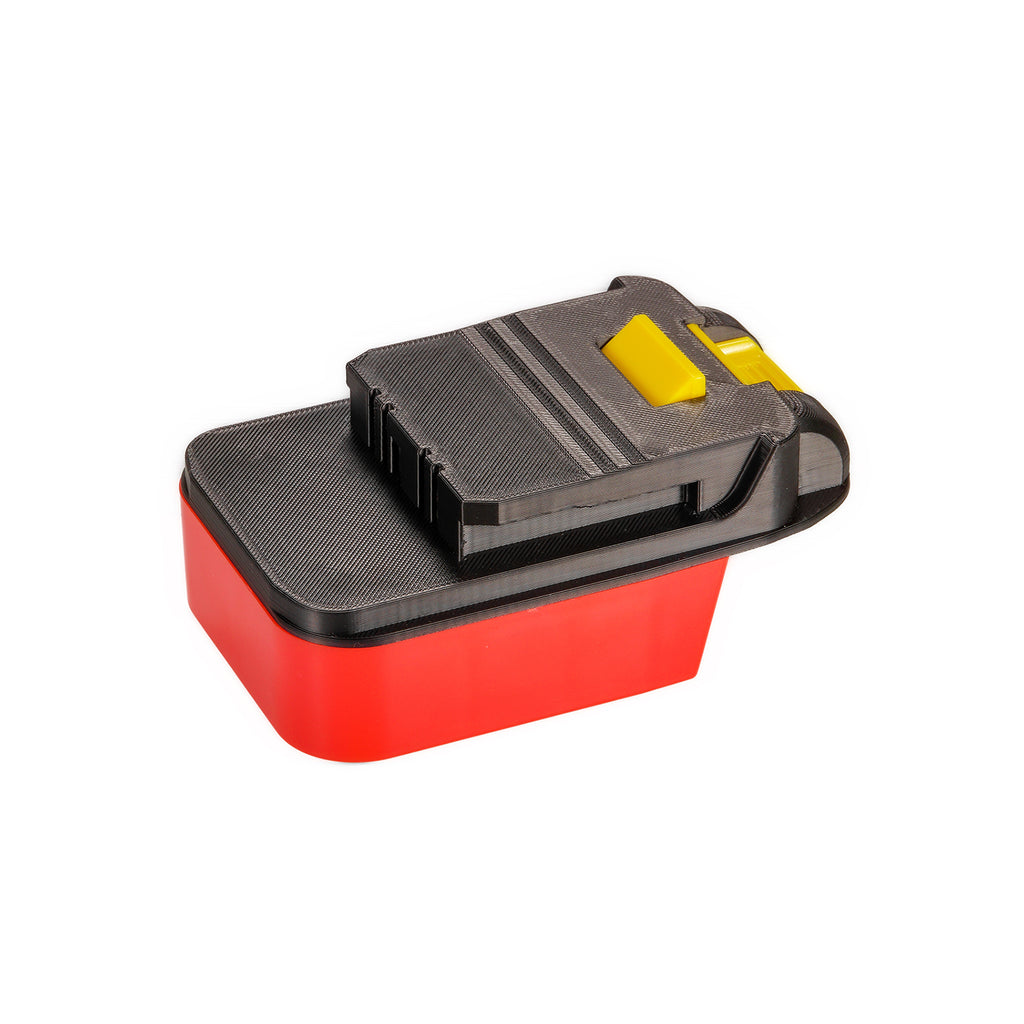 Milwaukee M18 to Chicago Electric 18V battery adapter - Chicago Electric tool-side connection, release catch and locating rib