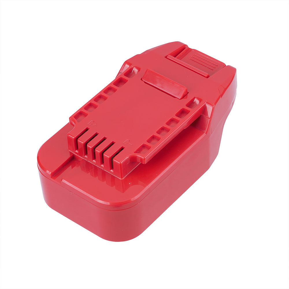 Porter Cable 20V to Bauer 20V battery adapter - Bauer tool-side connection with the raised centre rail and side grooves