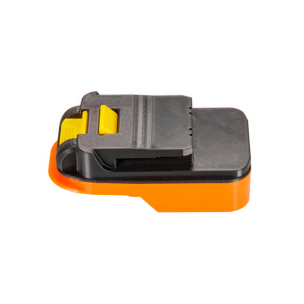 RIDGID 18V to Chicago Electric 18V battery adapter - Chicago Electric tool-side connection upward