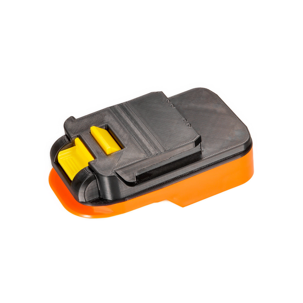 RIDGID 18V to Chicago Electric 18V battery adapter - Chicago Electric tool-side connection with two terminal slots