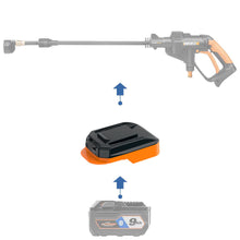 Load image into Gallery viewer, RIDGID 18V to WORX 20V PowerShare (Orange) Battery Adapter
