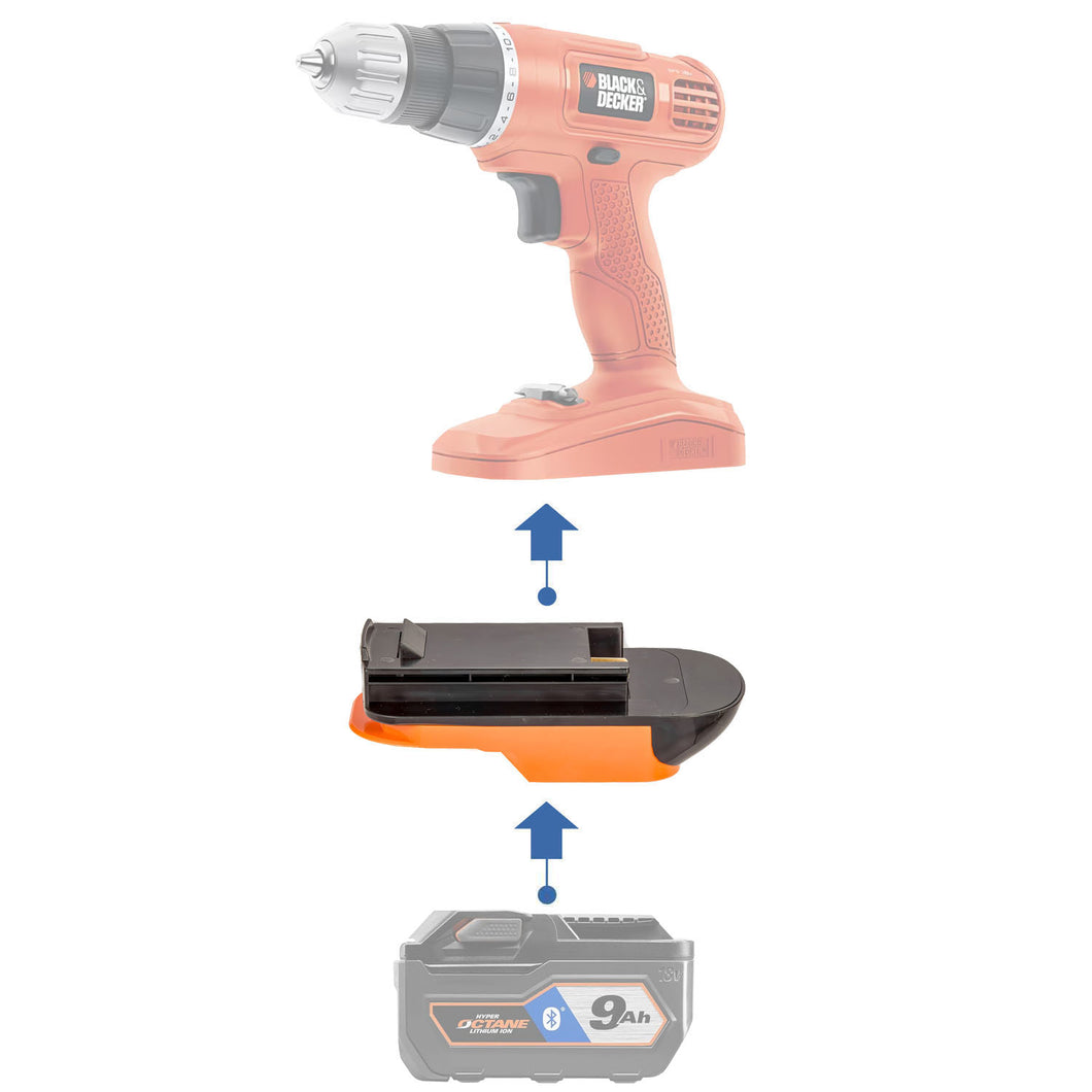 RIDGID 18V to Black and Decker 18V Ni-Cd Battery Adapter