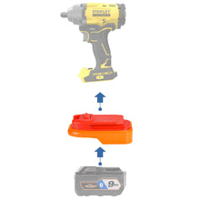 Load image into Gallery viewer, RIDGID 18V to Stanley V20 Battery Adapter
