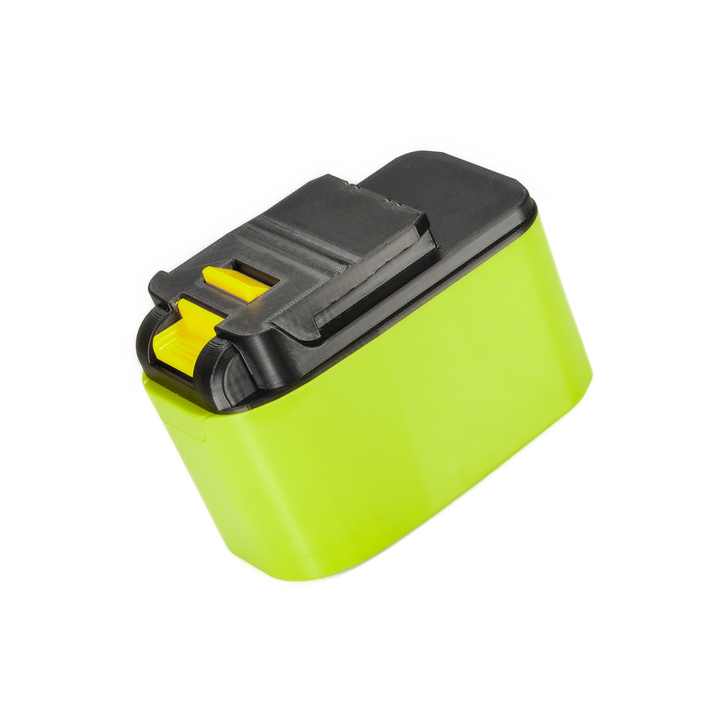 Ryobi 18V ONE+ to Chicago Electric 18V battery adapter - Chicago Electric tool-side connection upward