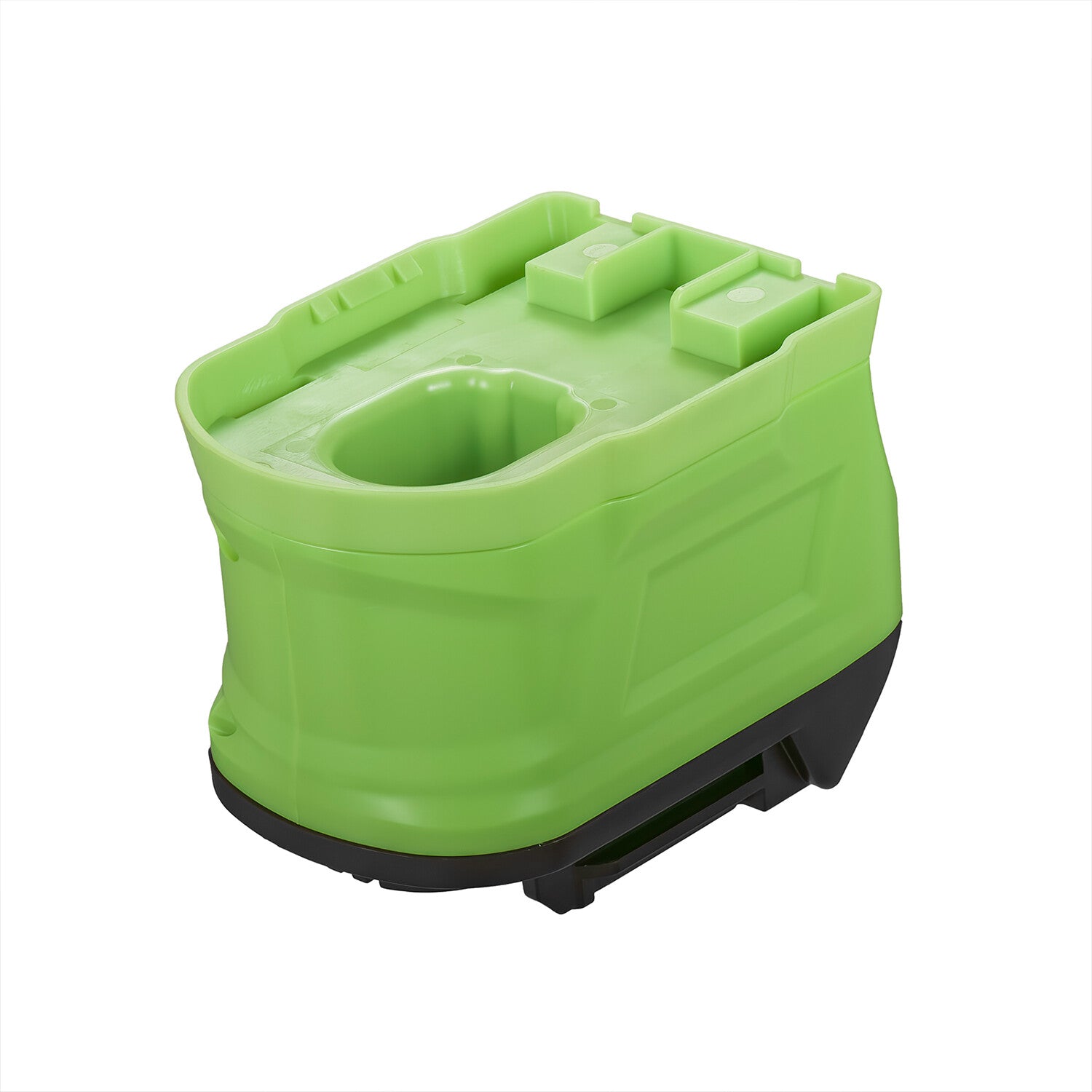 Ryobi 18V ONE+ to Makita 18V LXT battery adapter - battery-side connection, recessed socket with two locating lugs