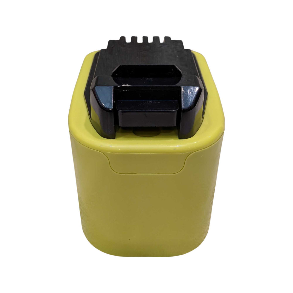 Ryobi 18V ONE+ to Porter Cable 20V battery adapter - tool-side connection seen end on, central rail channel