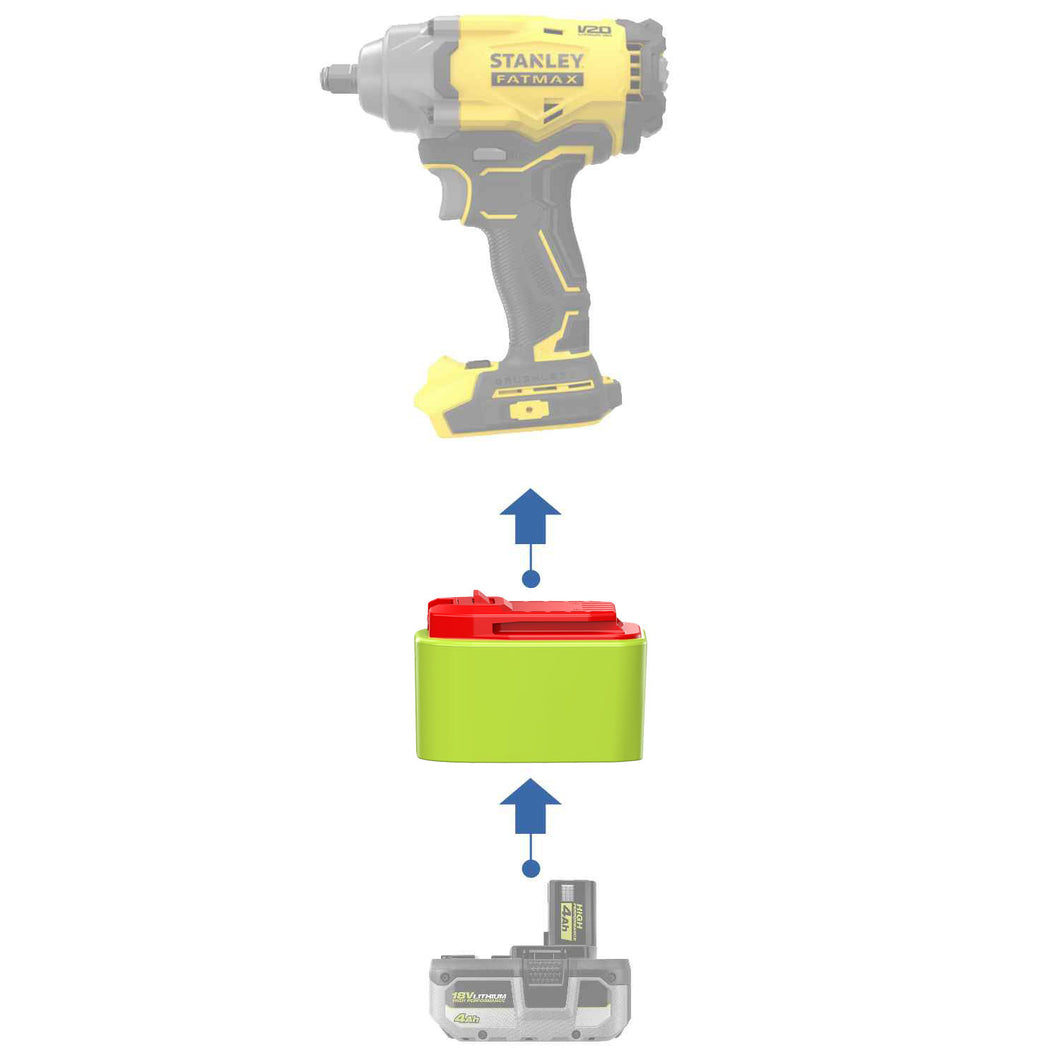 Ryobi 18V to Stanley V20 Battery Adapter