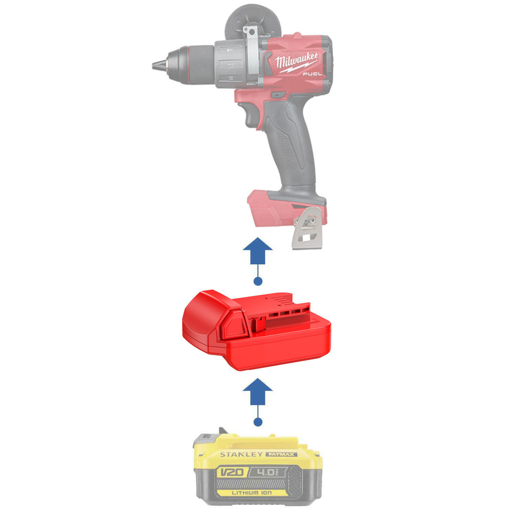 Stanley V20 to Milwaukee 18V Battery Adapter