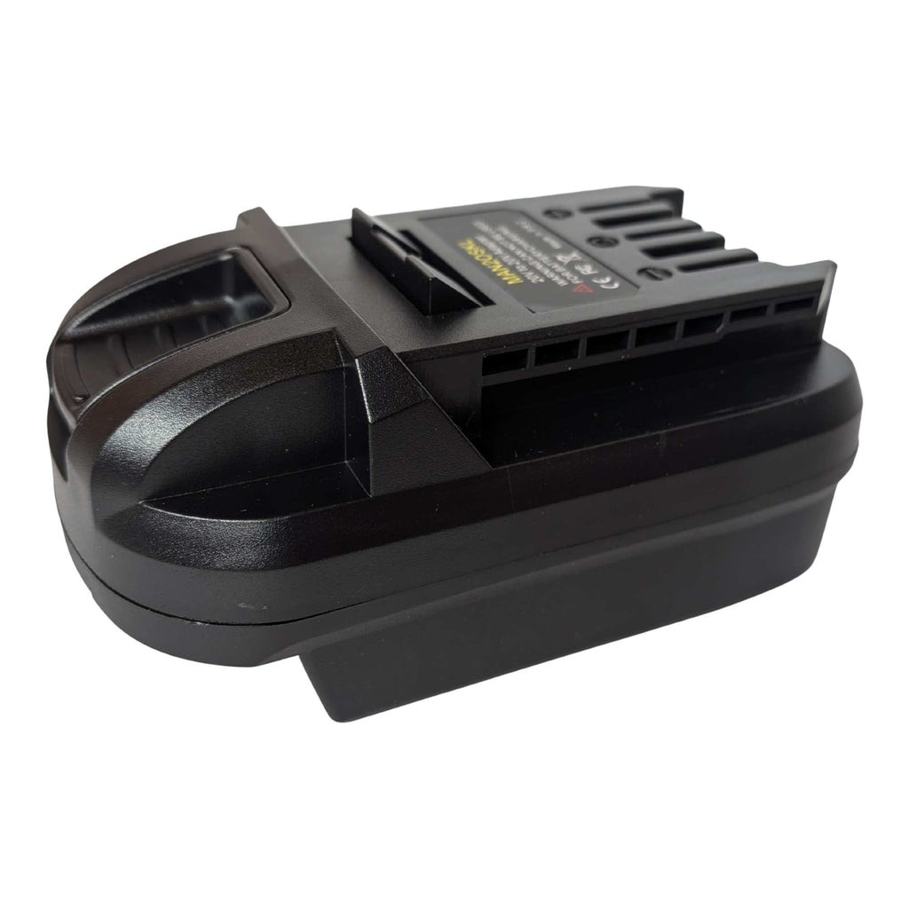 Stanley V20 to SKIL 20V PWR CORE battery adapter - SKIL tool-side connection, ribbed release catch at the nose