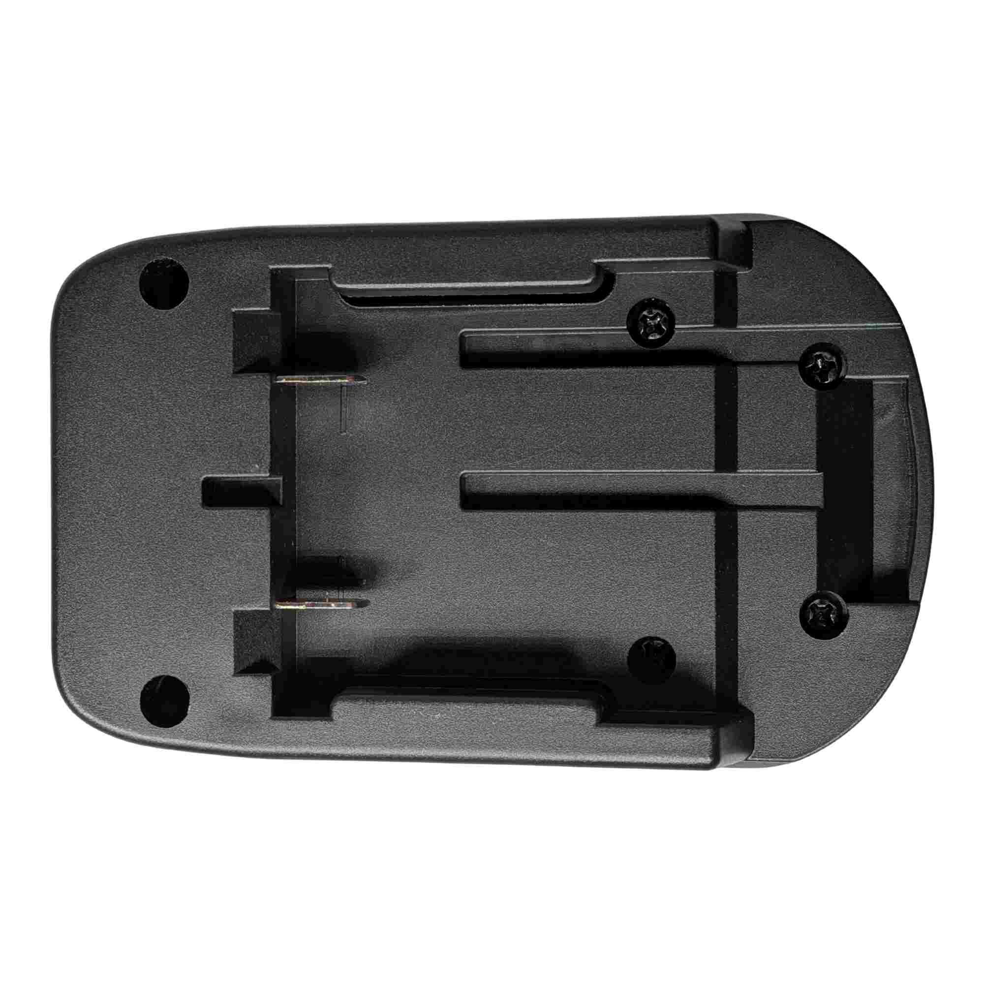 Stanley V20 to SKIL 20V PWR CORE battery adapter - plan view of the battery-side connection, twin blade terminals