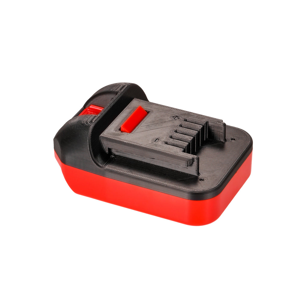 Stanley V20 to Masterforce 20V battery adapter - Masterforce tool-side connection, red terminal insert