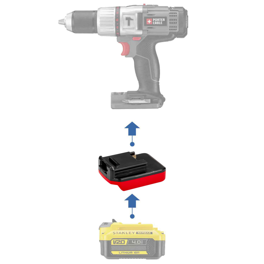 Stanley V20 to Porter Cable 18V Battery Adapter