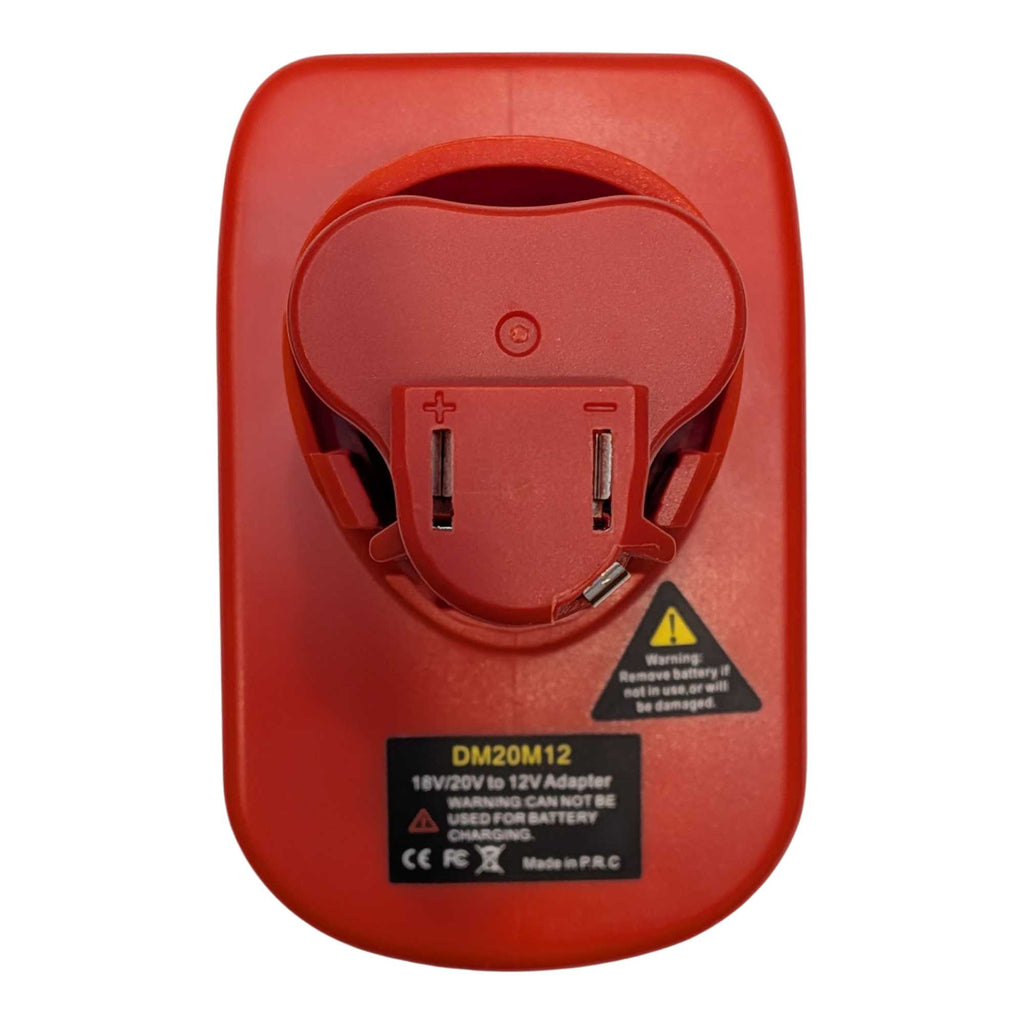 Bauer 20V to Milwaukee 12V Battery Adapter