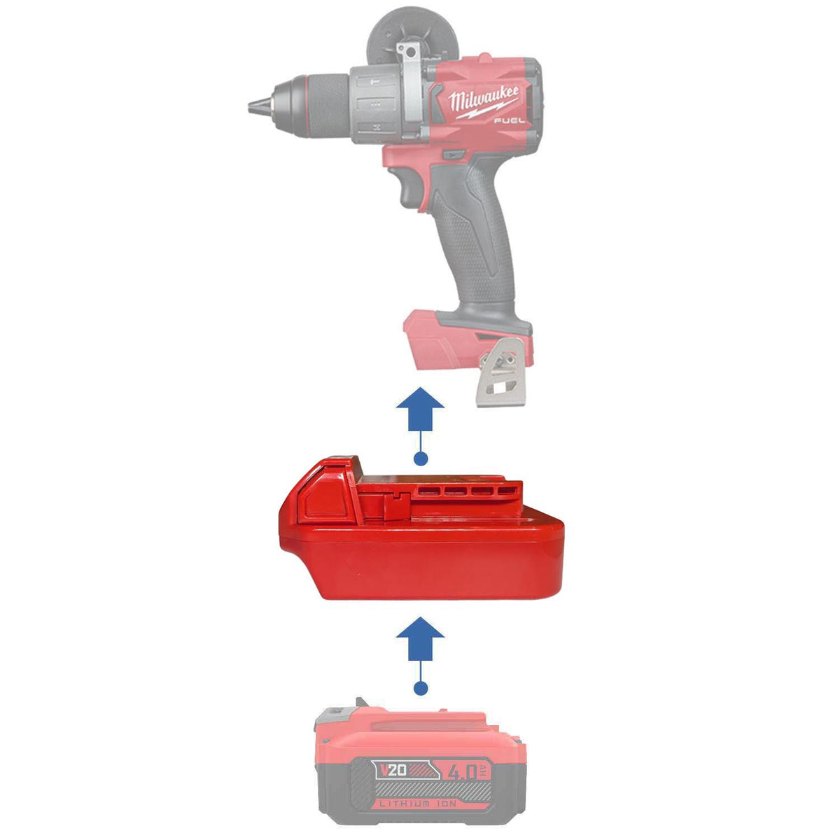 Craftsman 20V to Milwaukee 18V Battery Adapter