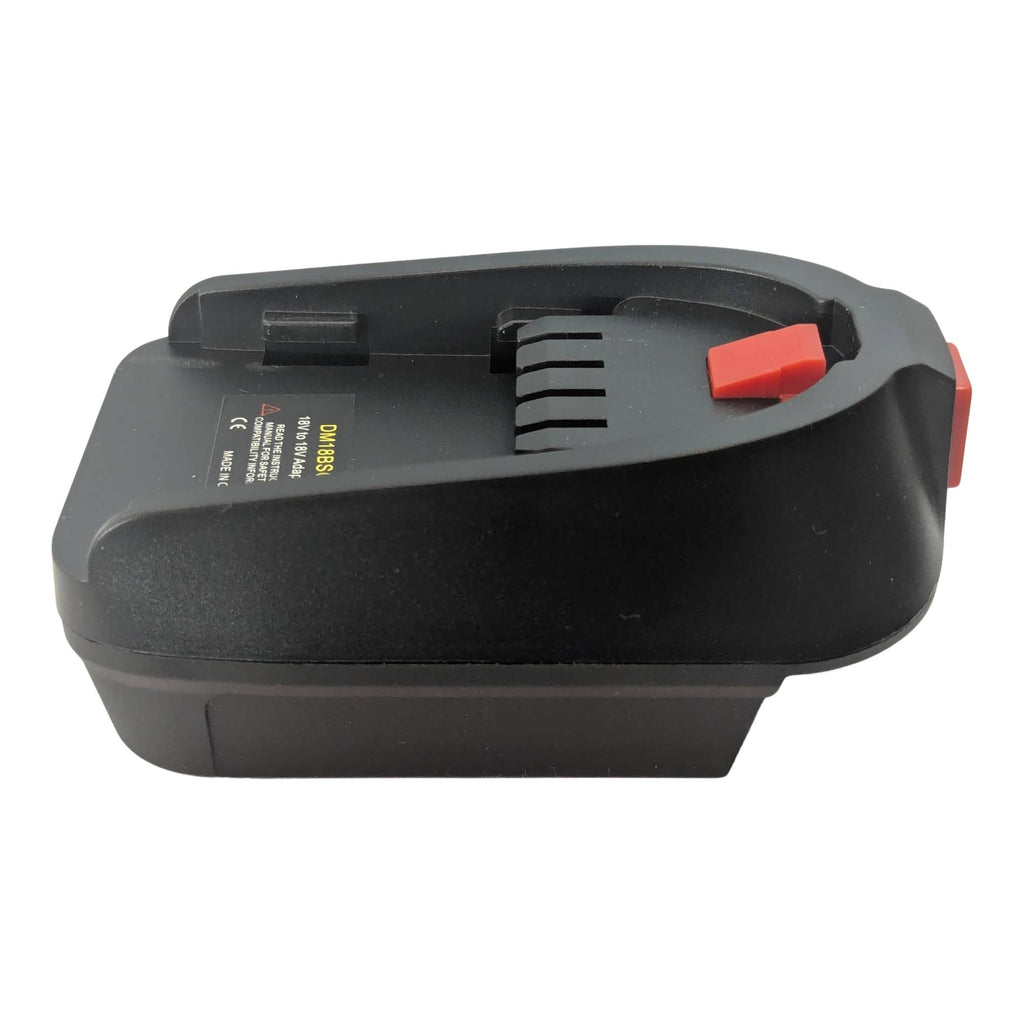 DeWalt 20V MAX to Husqvarna 18V Aspire P4A battery adapter - side view