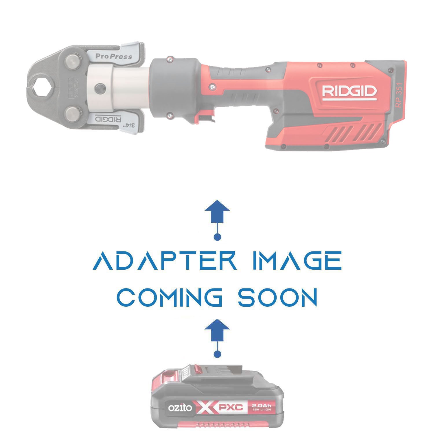 Ozito PXC 18V to RIDGID RED 18V Battery Adapter