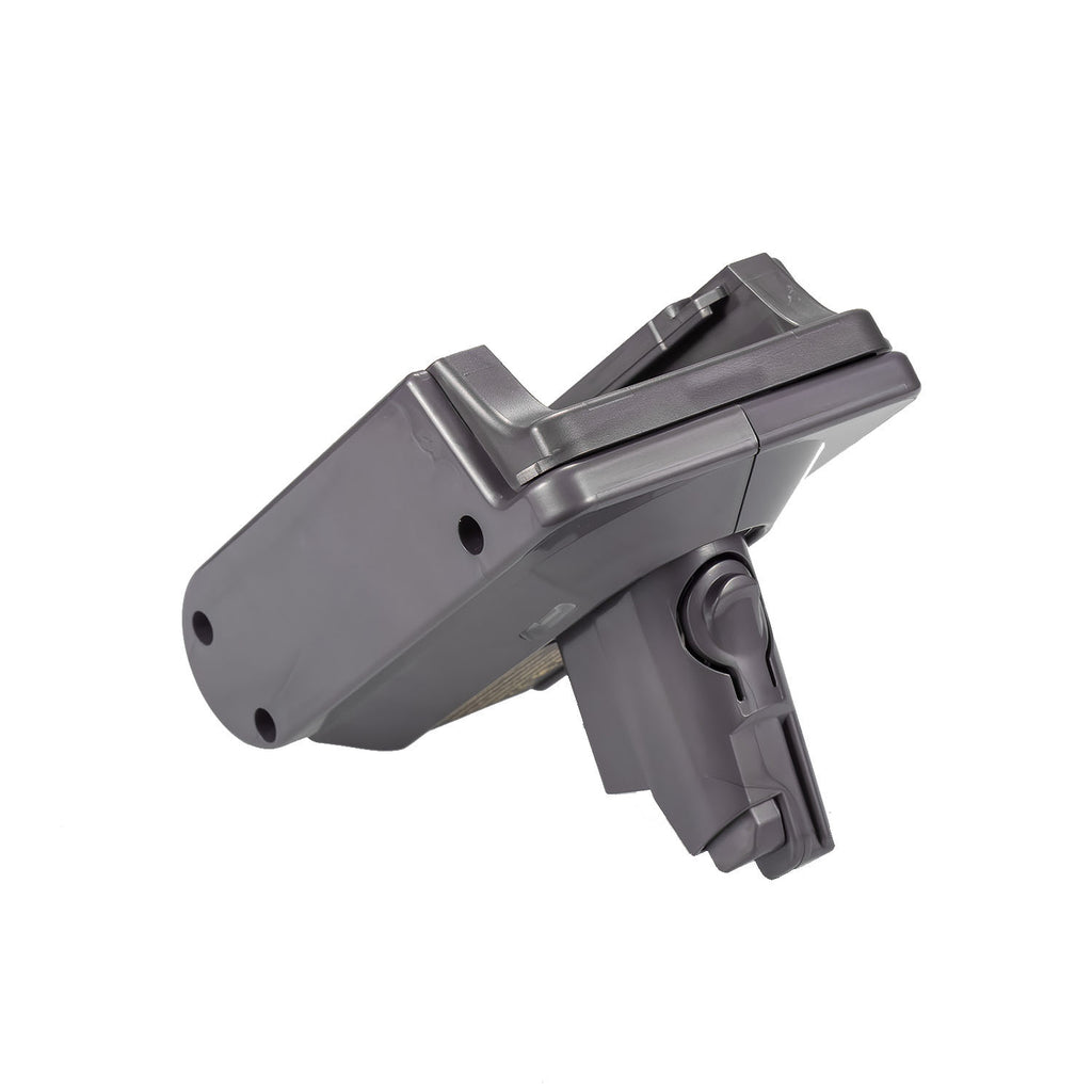 Porter Cable 20V to Dyson V8 battery adapter - end view showing both connections