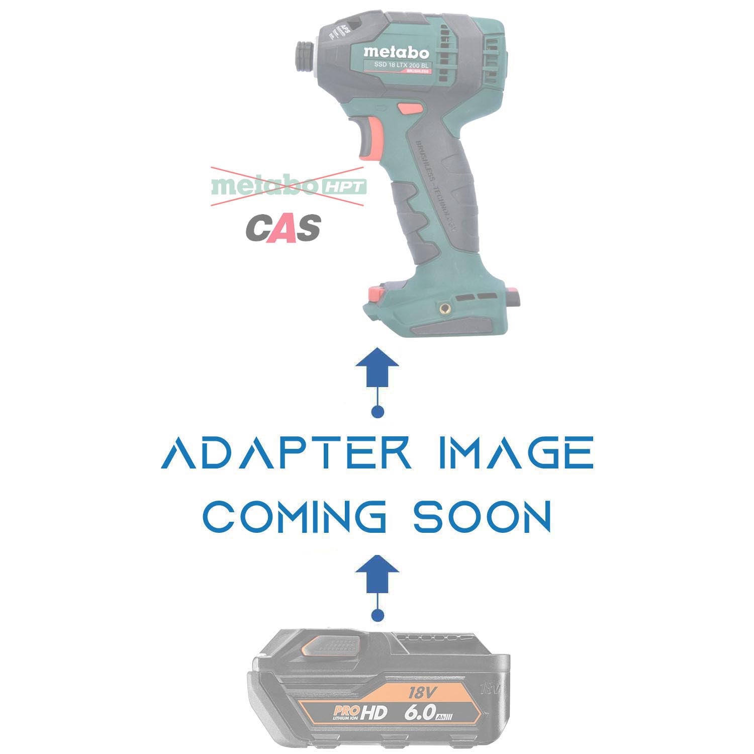 RIDGID 18V to Metabo 18V CAS Battery Adapter